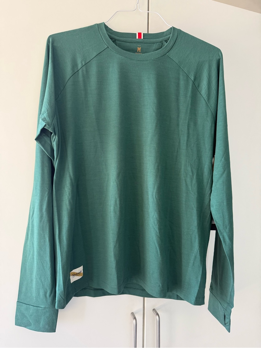 Tracksmith Merino Wool Running Long Sleeve Men’s M Green NWT